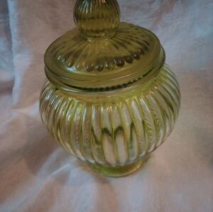 Vintage Glass Jar with Lid